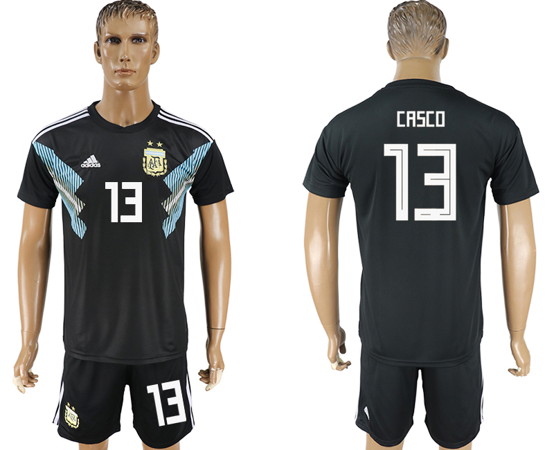 Argentina 13 CASCO Away 2018 FIFA World Cup Soccer Jersey