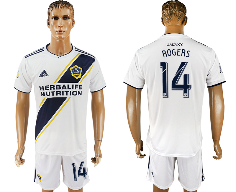 2018-19 Los Angeles Galaxy 14 ROGERS Home Soccer Jersey - Click Image to Close