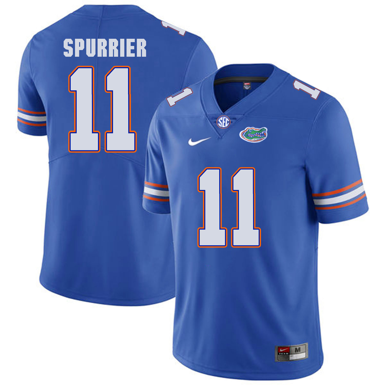 Florida Gators 11 Steve Spurrier Blue College Football Jersey