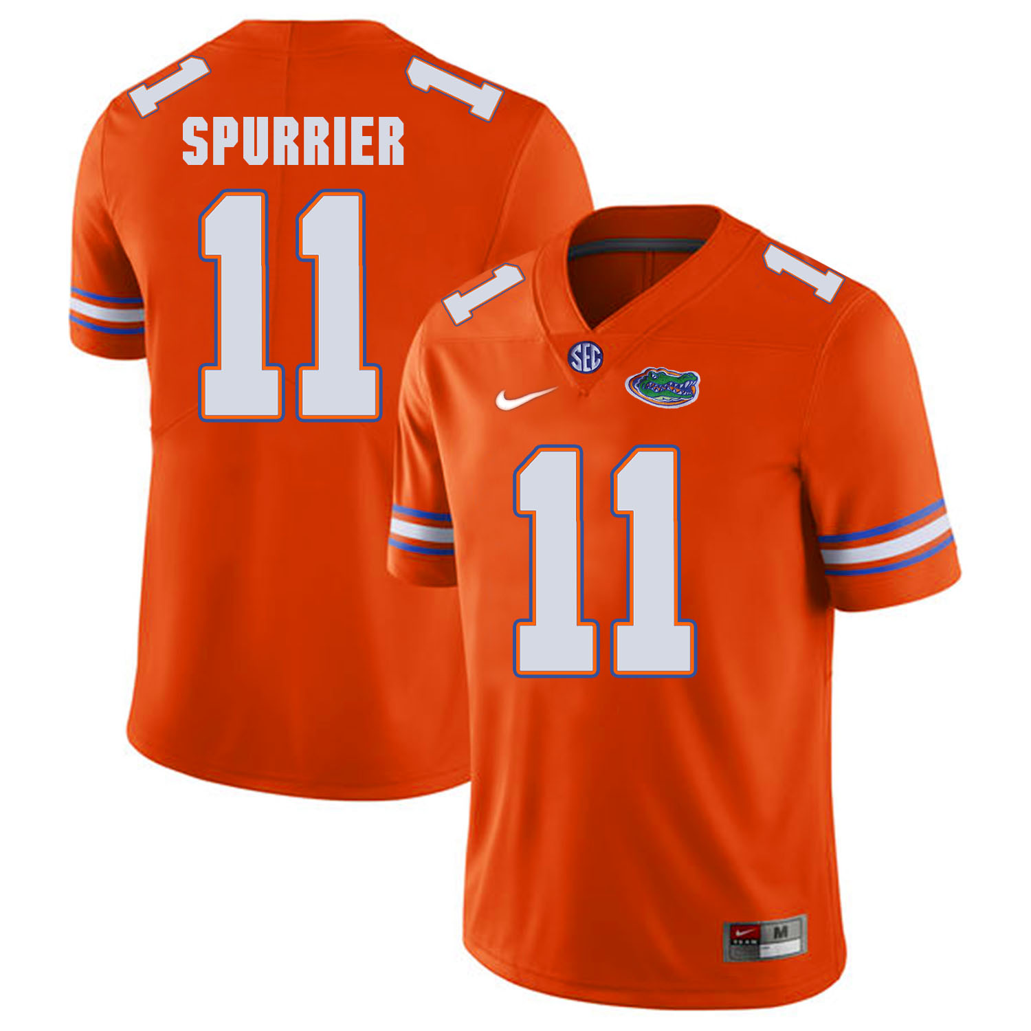 Florida Gators 11 Steve Spurrier Orange College Football Jersey