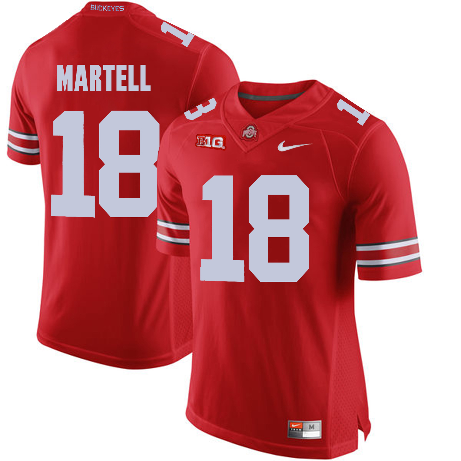 Ohio State Buckeyes 18 Tate Martell Red College Football Jersey