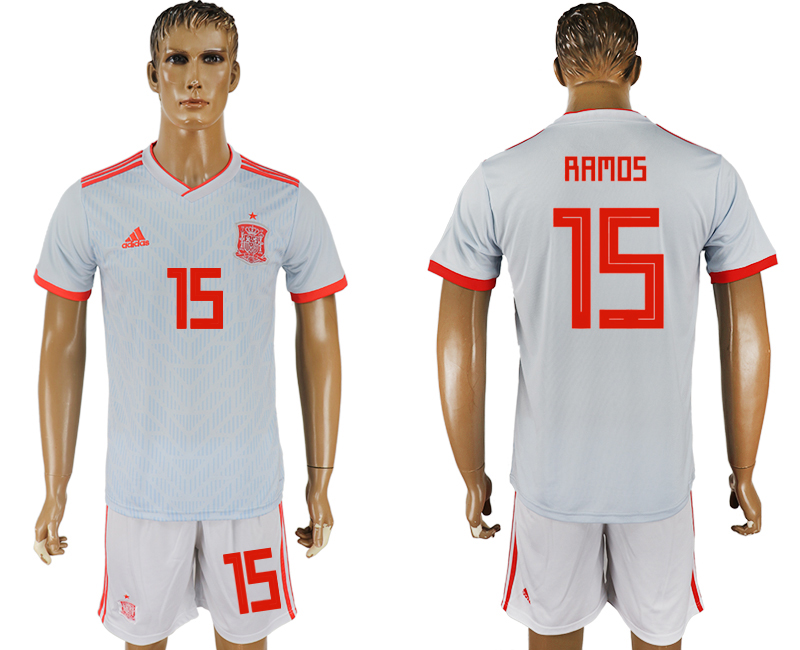 Spain 15 RAMOS Away 2018 FIFA World Cup Soccer Jersey - Click Image to Close