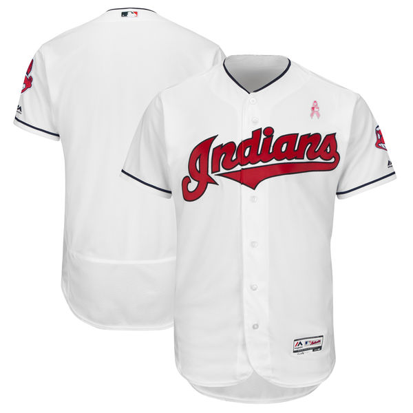 Indians Blank White 2018 Mother's Day Flexbase Jersey