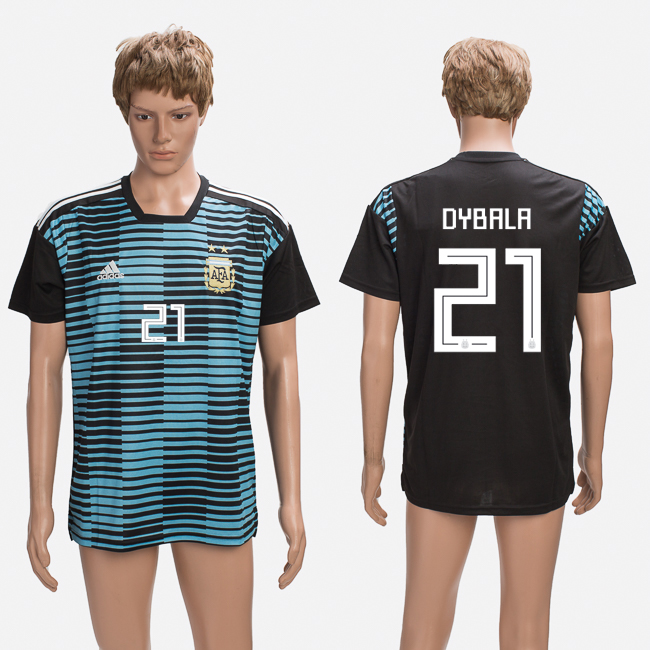 Argentina 21 DYBALA Training 2018 FIFA World Cup Thailand Soccer Jersey - Click Image to Close