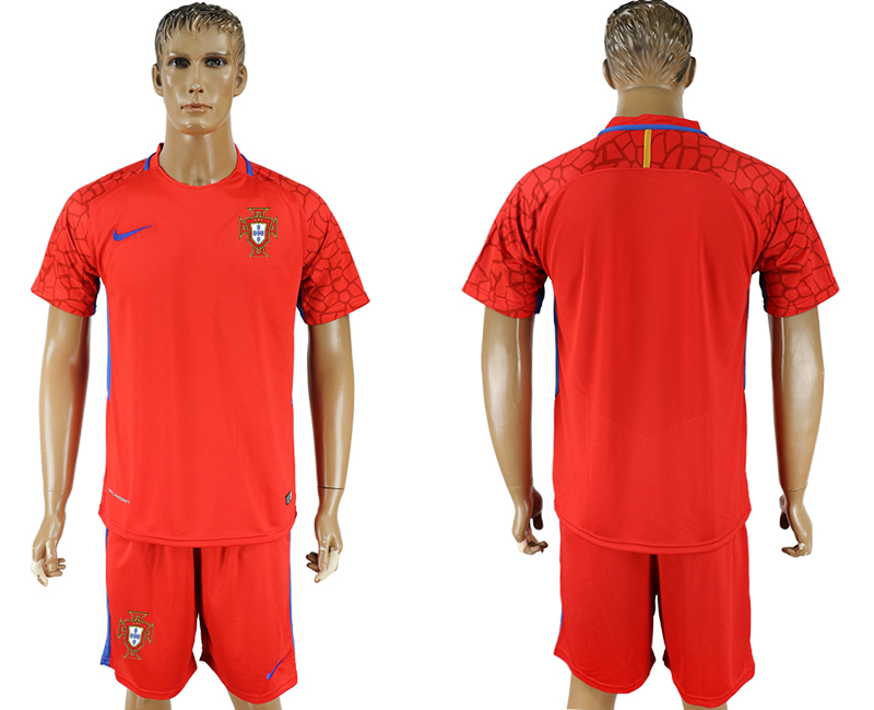 Portugal Red Goalkeeper 2018 FIFA World Cup Soccer Jersey - Click Image to Close