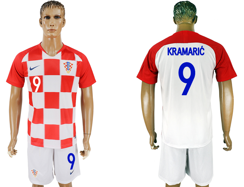 Croatia 9 KRAMARIC Home 2018 FIFA World Cup Soccer Jersey - Click Image to Close