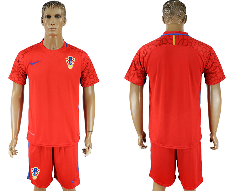 Croatia Red Goalkeeper 2018 FIFA World Cup Soccer Jersey - Click Image to Close