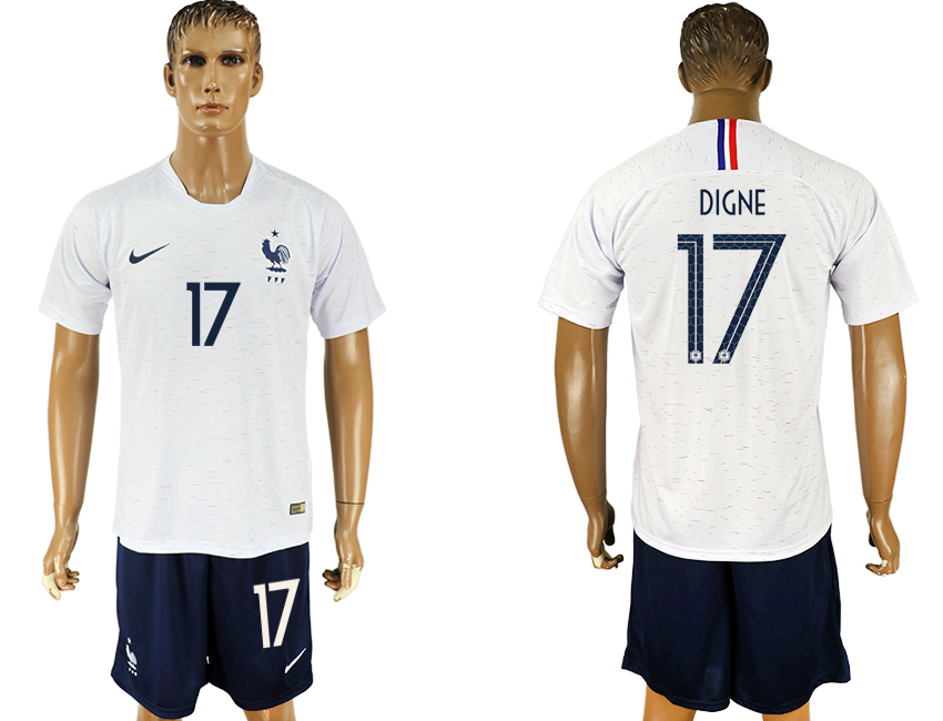 France 17 DIGNE Away 2018 FIFA World Cup Soccer Jersey - Click Image to Close