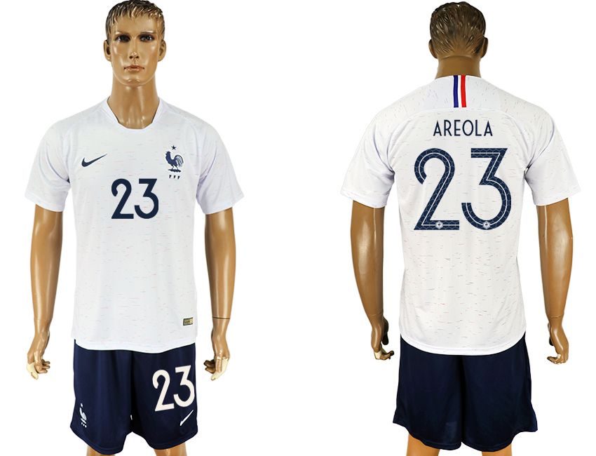 France 23 AREOLA Away 2018 FIFA World Cup Soccer Jersey - Click Image to Close