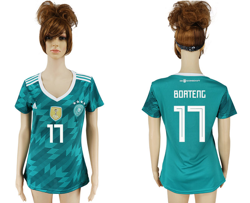 Germany 17 BOATENG Away Women 2018 FIFA World Cup Soccer Jersey - Click Image to Close