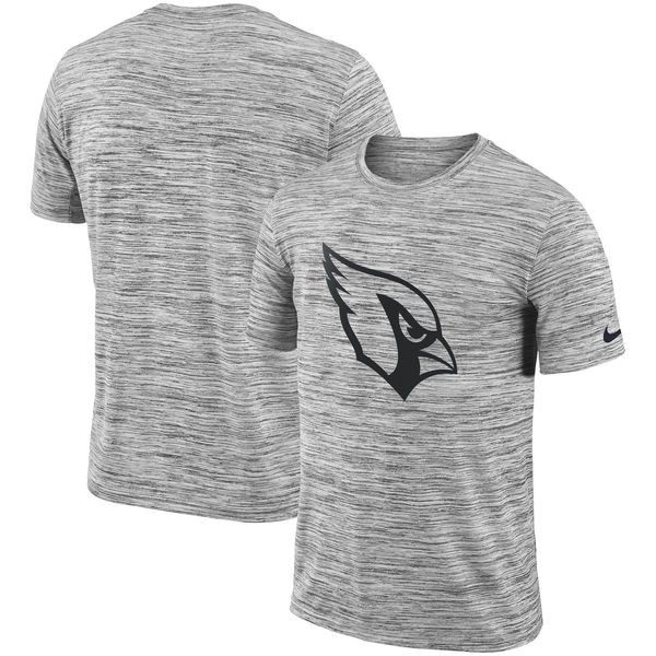 Men's Arizona Cardinals Nike Heathered Black Sideline Legend Velocity Travel Performance T Shirt