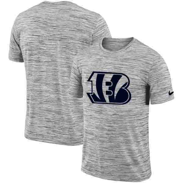 Men's Cincinnati Bengals Nike Heathered Black Sideline Legend Velocity Travel Performance T Shirt