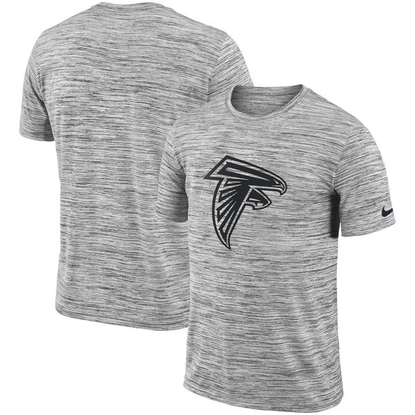 Nike Atlanta Falcons Heathered Black Sideline Legend Velocity Travel Performance T Shirt