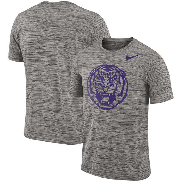 Nike LSU Tigers 2018 Player Travel Legend Performance T Shirt - Click Image to Close