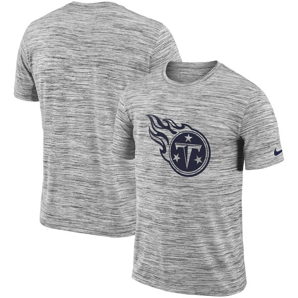 Nike Tennessee Titans Heathered Black Sideline Legend Velocity Travel Performance T Shirt
