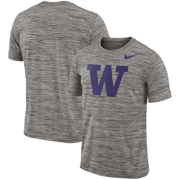 Nike Washington Huskies 2018 Player Travel Legend Performance T Shirt - Click Image to Close