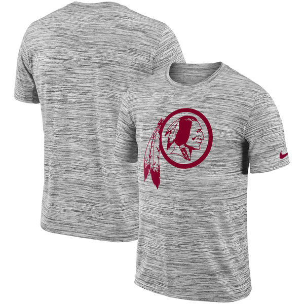 Nike Washington Redskins Heathered Black Sideline Legend Velocity Travel Performance T Shirt
