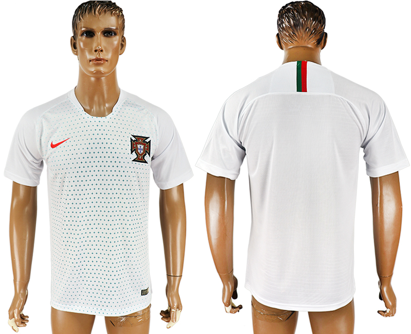 Portugal Away 2018 FIFA World Cup Thailand Soccer Jersey - Click Image to Close