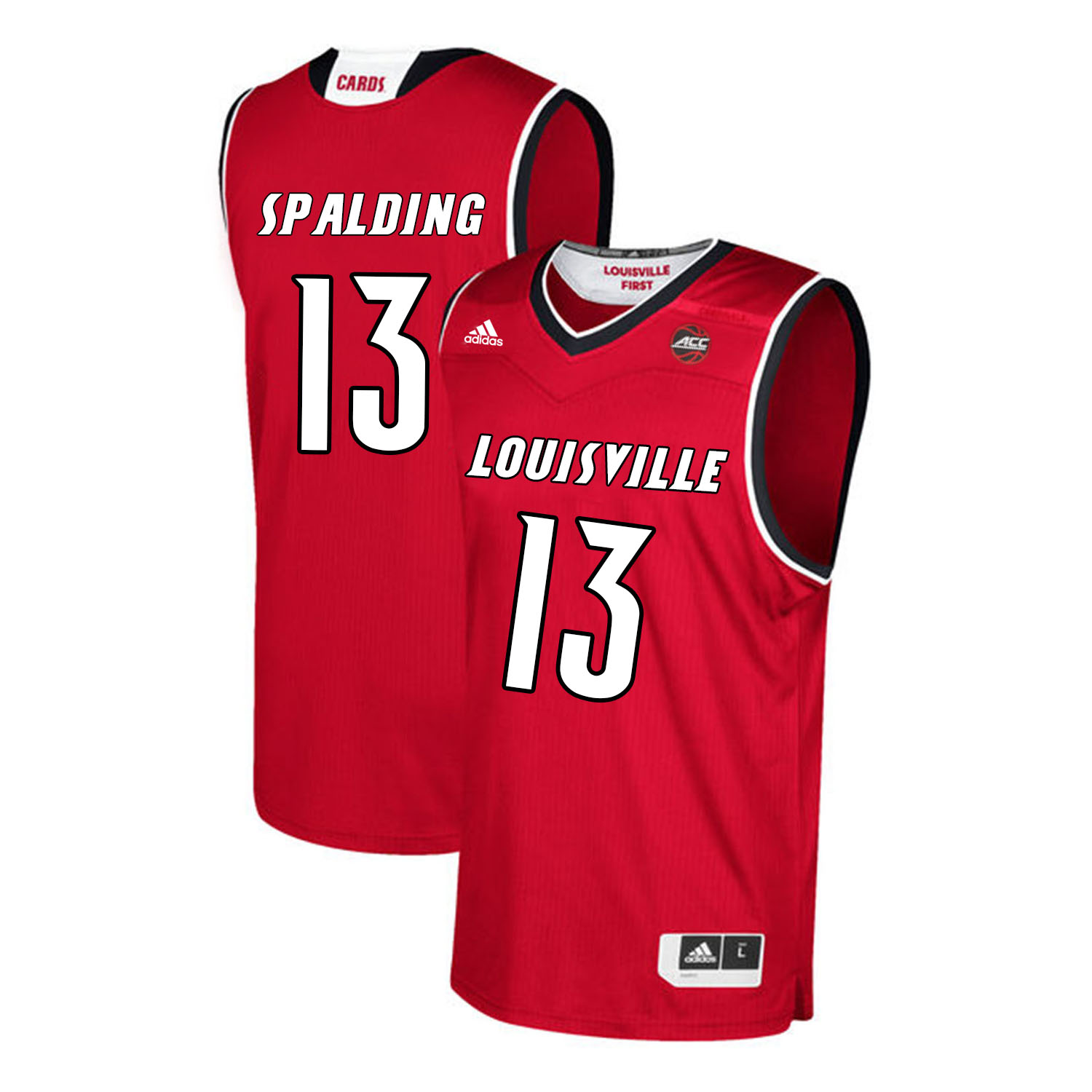 Louisville Cardinals 13 Ray Spalding Red College Basketball Jersey