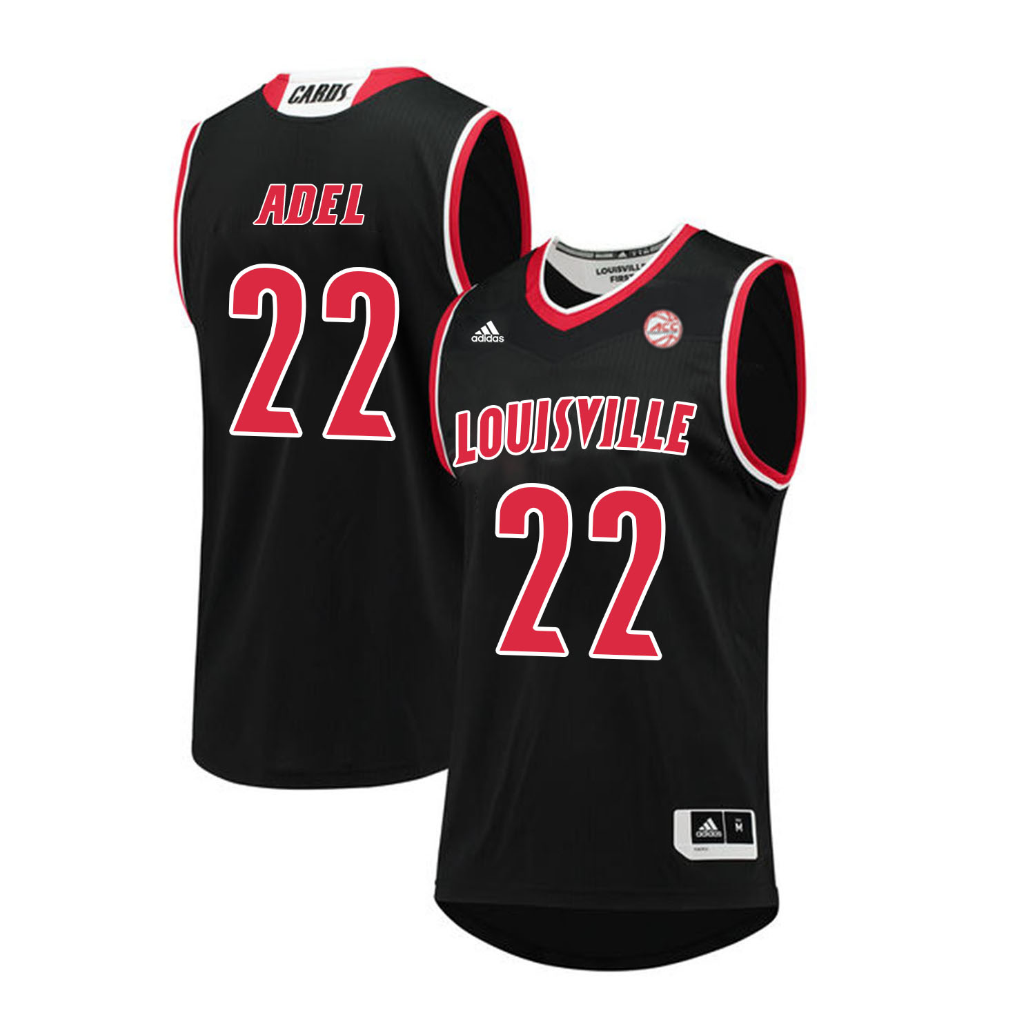 Louisville Cardinals 22 Deng Adel Black College Basketball Jersey