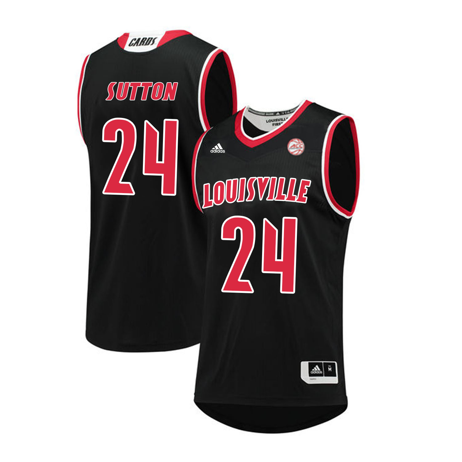 Louisville Cardinals 24 Dwayne Sutton Black College Basketball Jersey