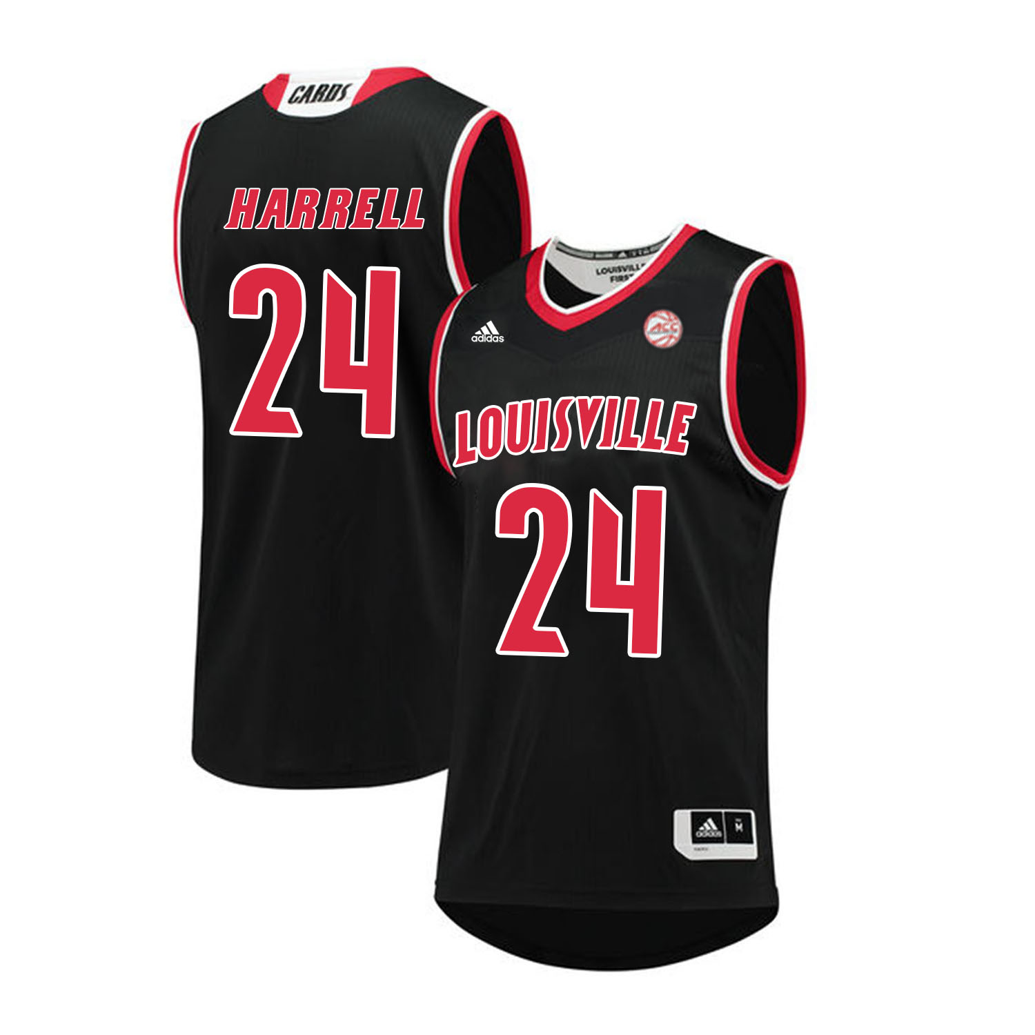 Louisville Cardinals 24 Montrezl Harrell Black College Basketball Jersey