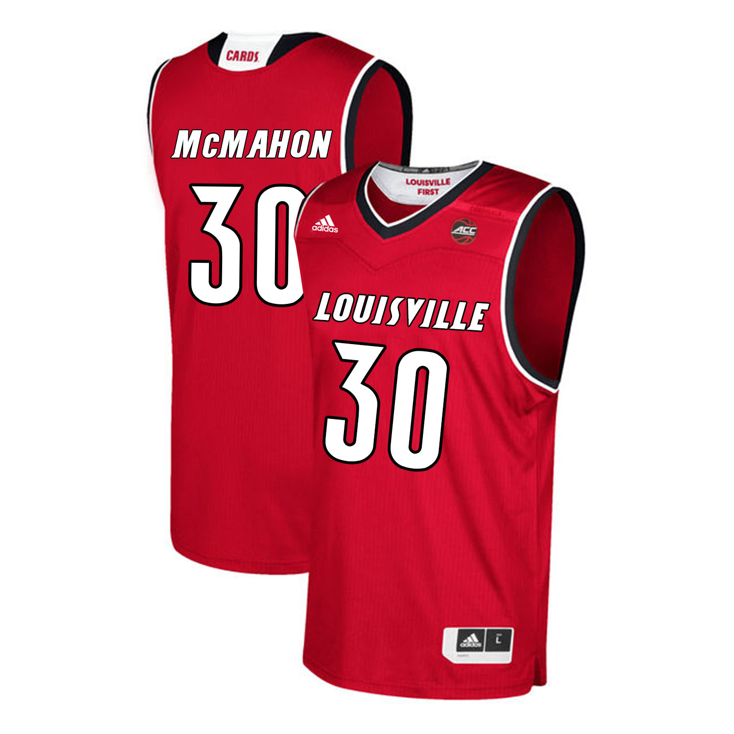 Louisville Cardinals 30 Ryan McMahon Red College Basketball Jersey