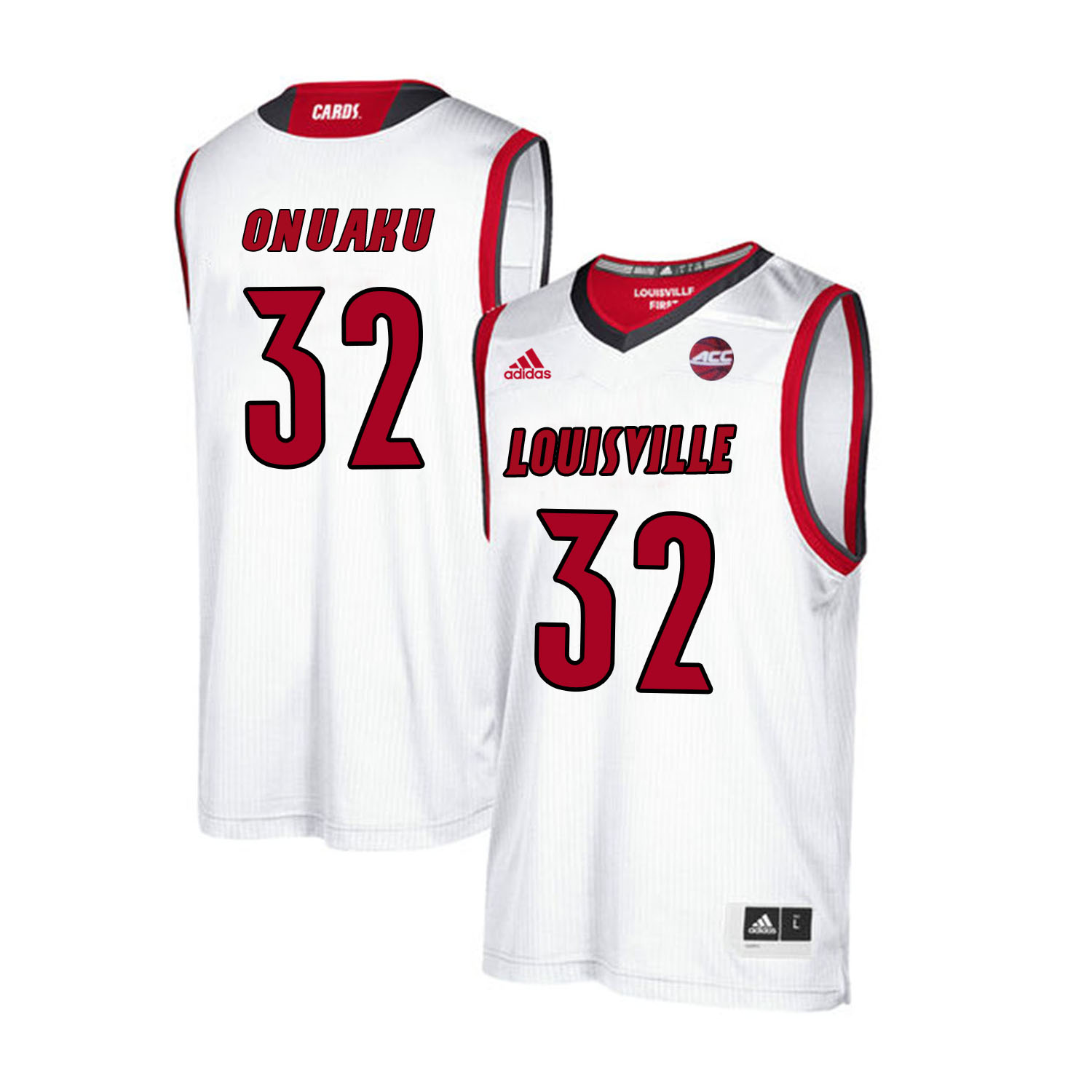 Louisville Cardinals 32 Chinanu Onuaku White College Basketball Jersey