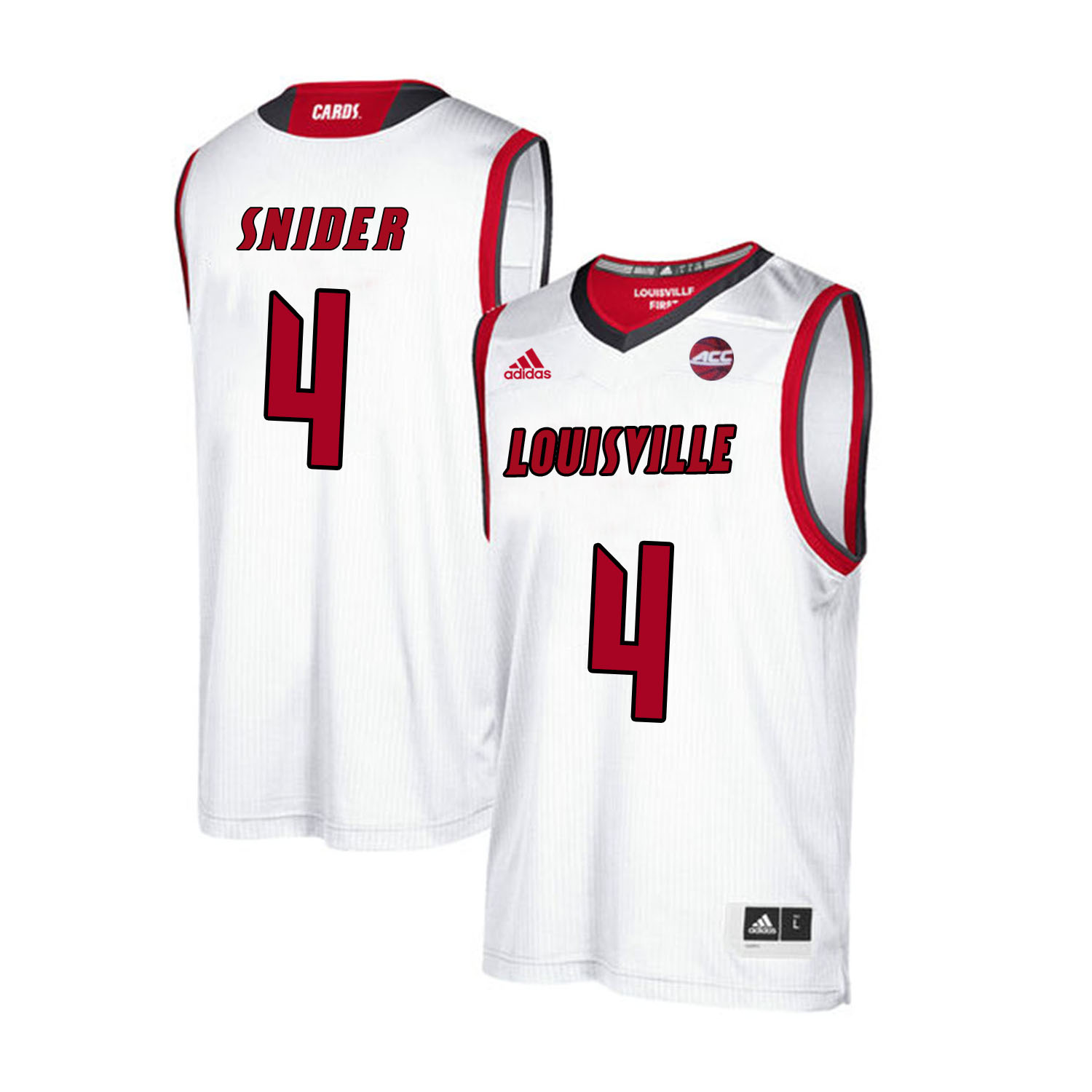 Louisville Cardinals 4 Quentin Snider White College Basketball Jersey Louisville Cardinals 4 Quentin Snider White College Basketball Jersey