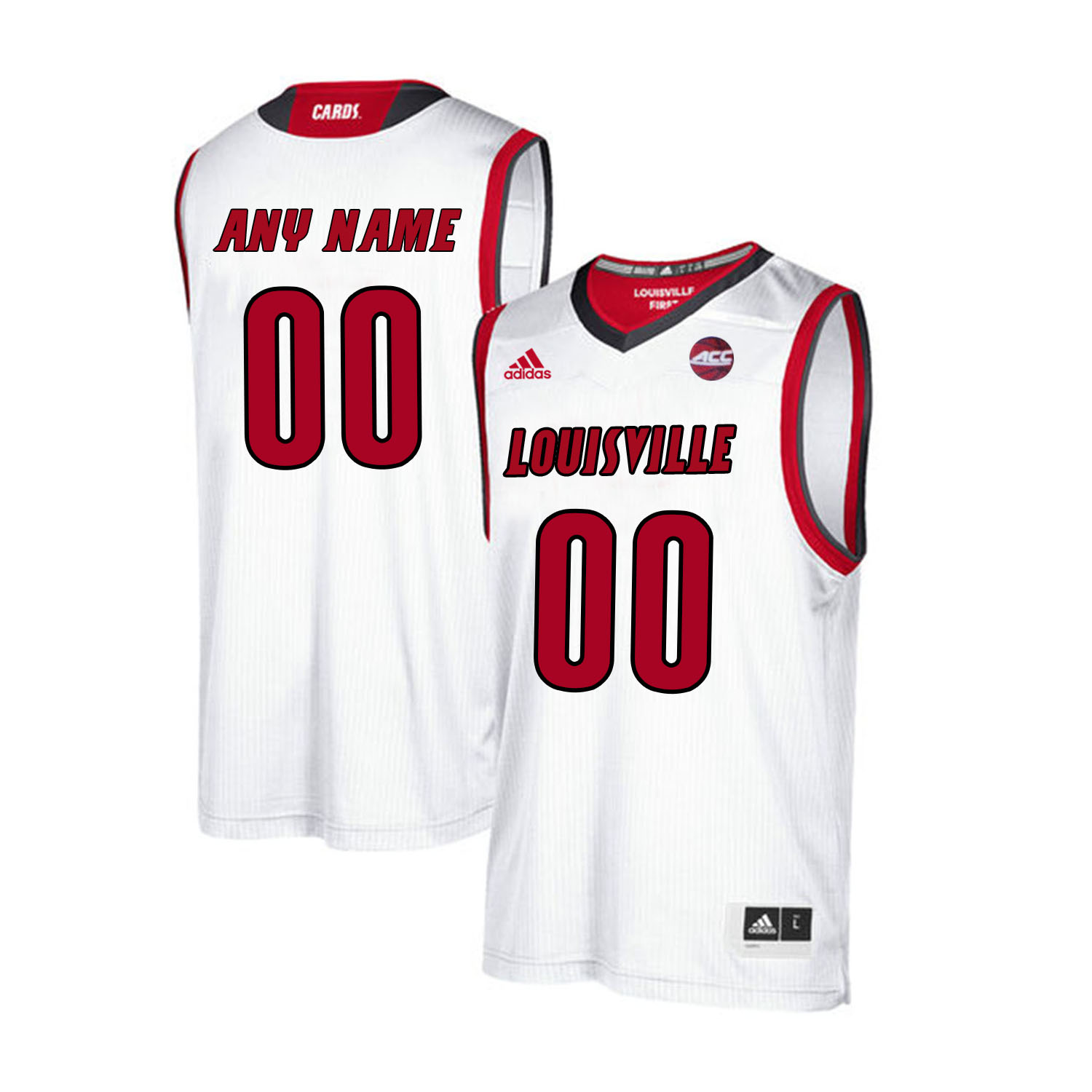Louisville Cardinals Customized White College Basketball Jersey