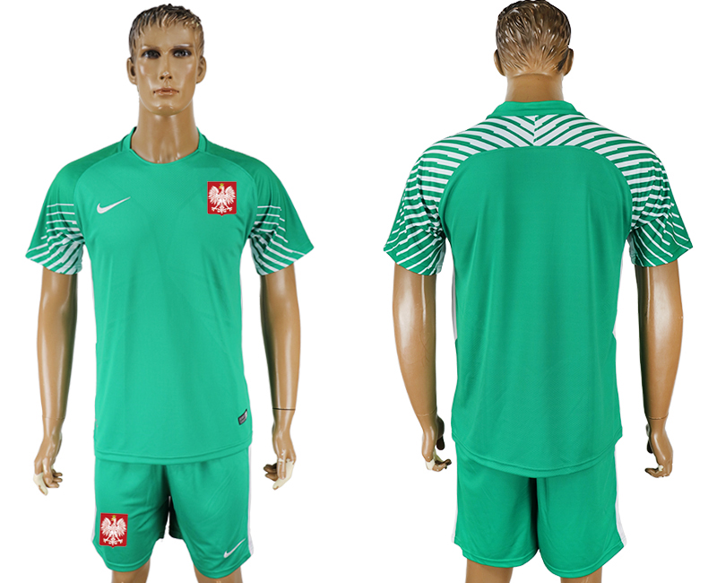 Poland Green Goalkeeper 2018 FIFA World Cup Soccer Jersey - Click Image to Close