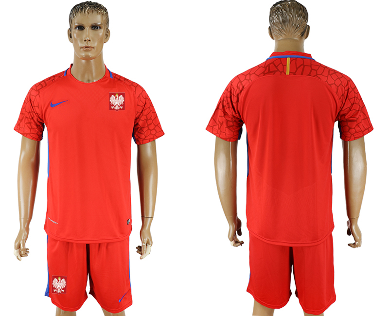 Poland Red Goalkeeper 2018 FIFA World Cup Soccer Jersey - Click Image to Close