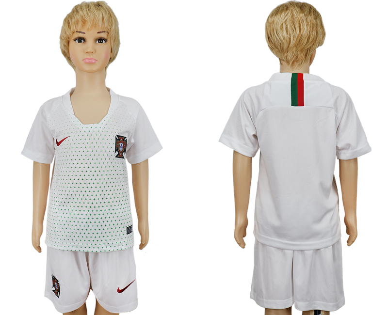 Portugal Away Youth 2018 FIFA World Cup Soccer Jersey - Click Image to Close