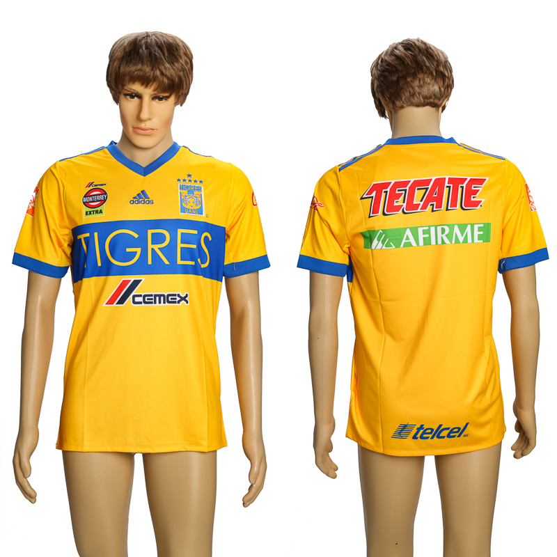 2018-19 Tigres UANL Home Thailand Soccer Jersey - Click Image to Close