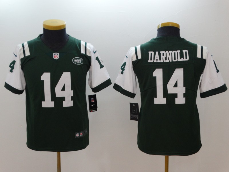 Nike Jets 14 Sam Darnold Green Youth Vapor Untouchable Player Limited Jersey