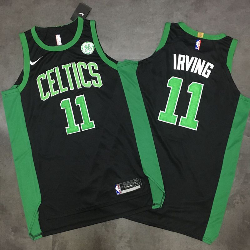 Celtics 11 Kyrie Irving Black Nike Authentic Jersey - Click Image to Close