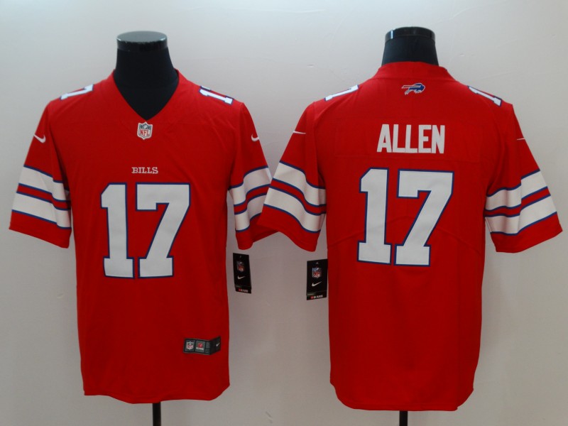Nike Bills 17 Josh Allen Red Youth Color Rush Limited Jersey