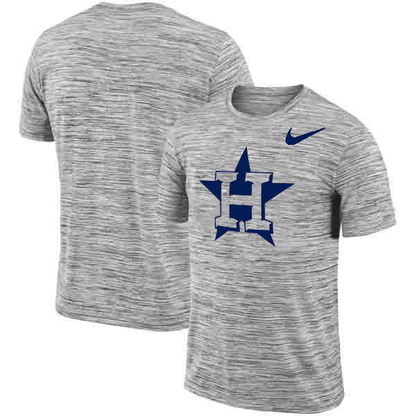 Houston Astros Nike Heathered Black Sideline Legend Velocity Travel Performance T-Shirt