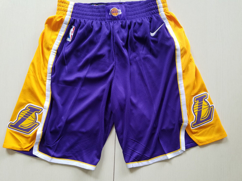 Lakers Purple Statement Nike Swingman Shorts