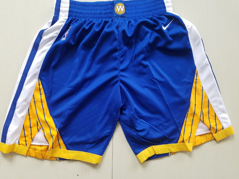 Warriors Blue Nike Swingman Shorts