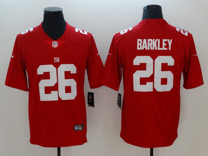 Nike Giants 26 Saquon Barkley Red Vapor Untouchable Limited Jersey