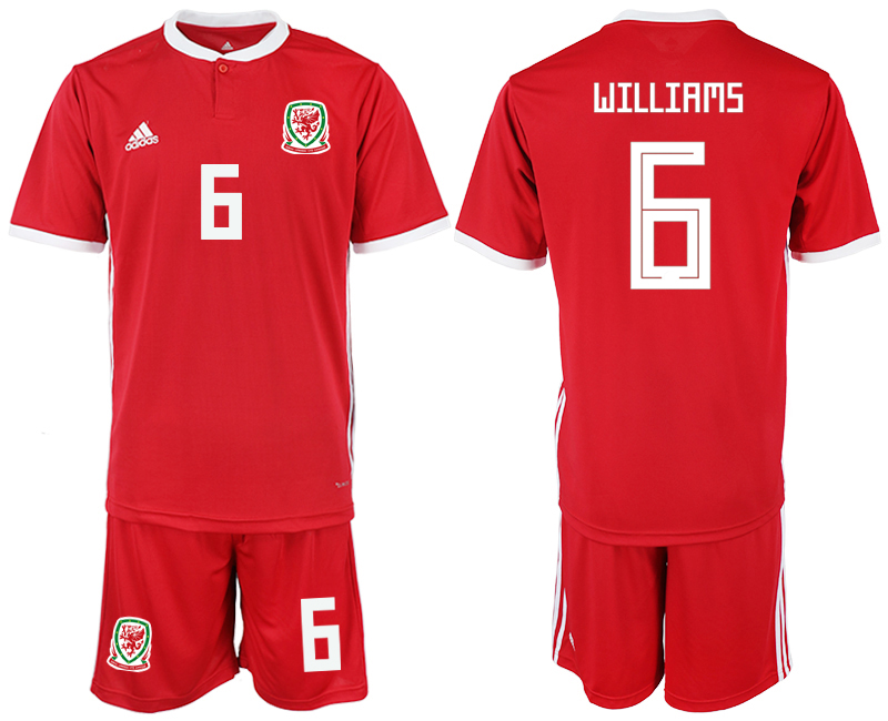 2018-19 Welsh 6 WILLIAMS Home Soccer Jersey
