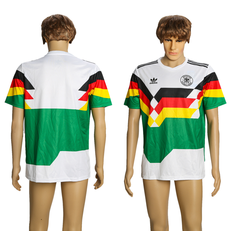 Germany 1990 Mash Up Retro 2018 FIFA World Cup Thailand Soccer Jersey - Click Image to Close