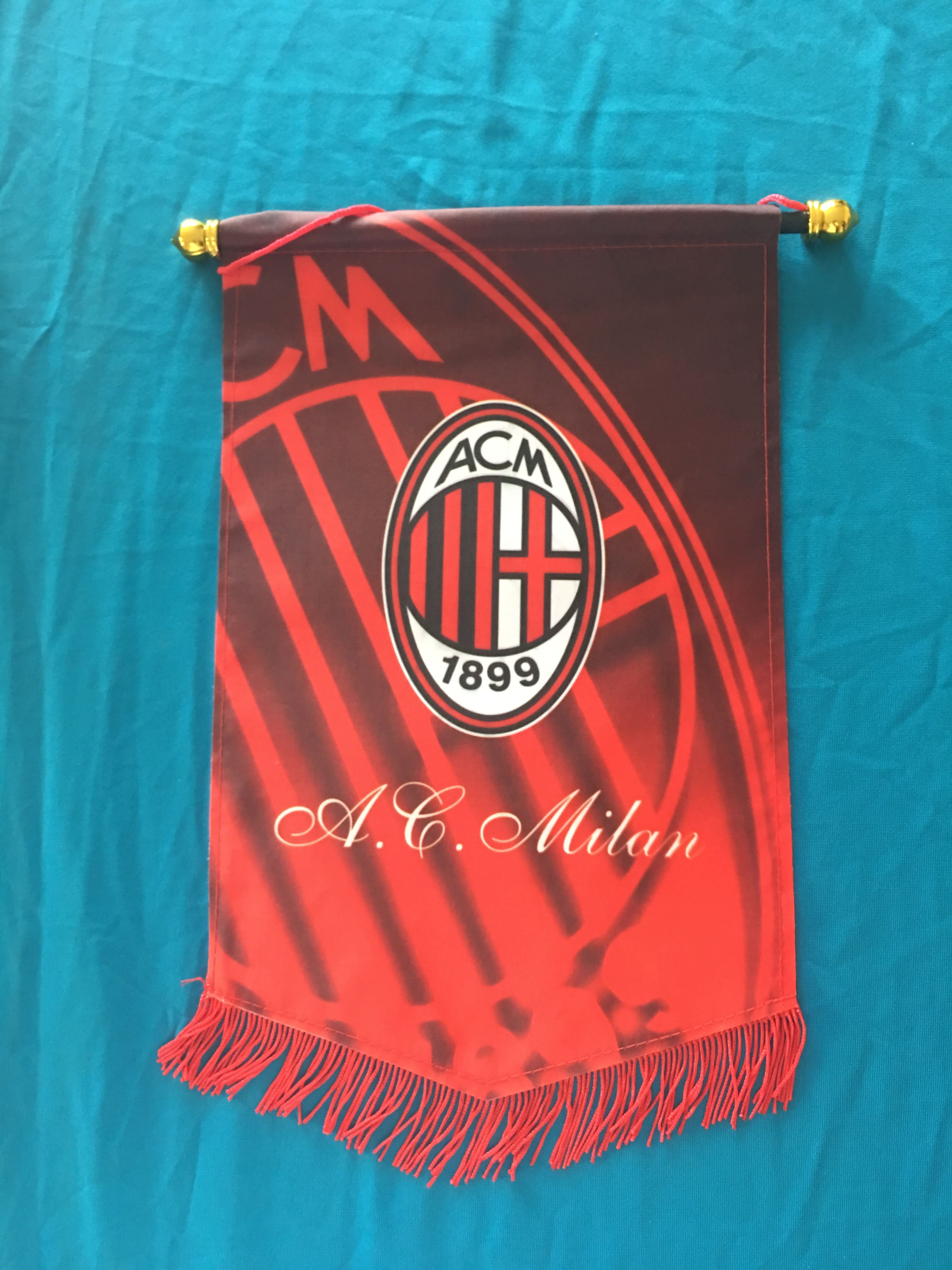 AC Milan Hang Flag Decor Football Fans Souvenir