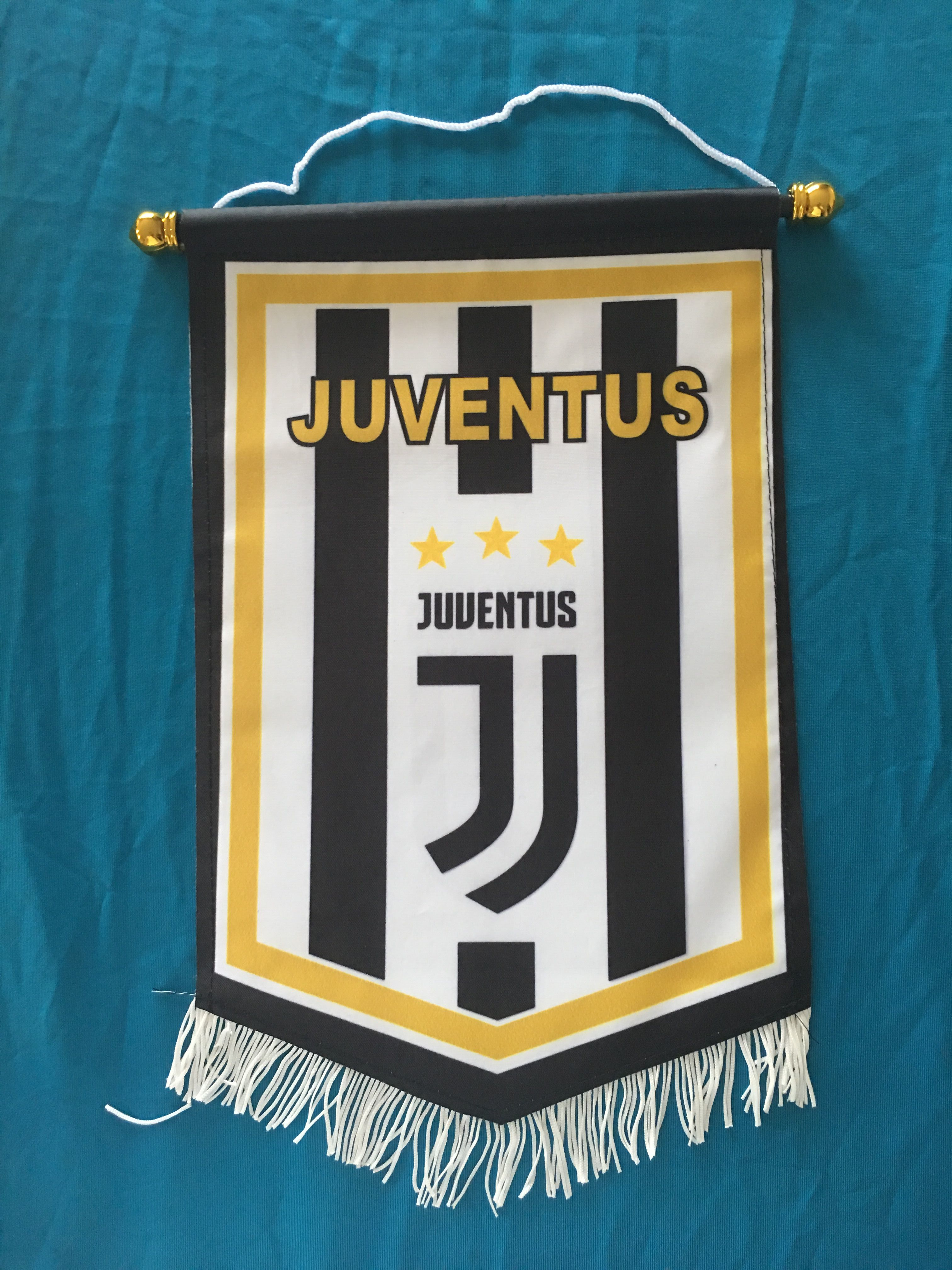 Juventus Hang Flag Decor Football Fans Souvenir