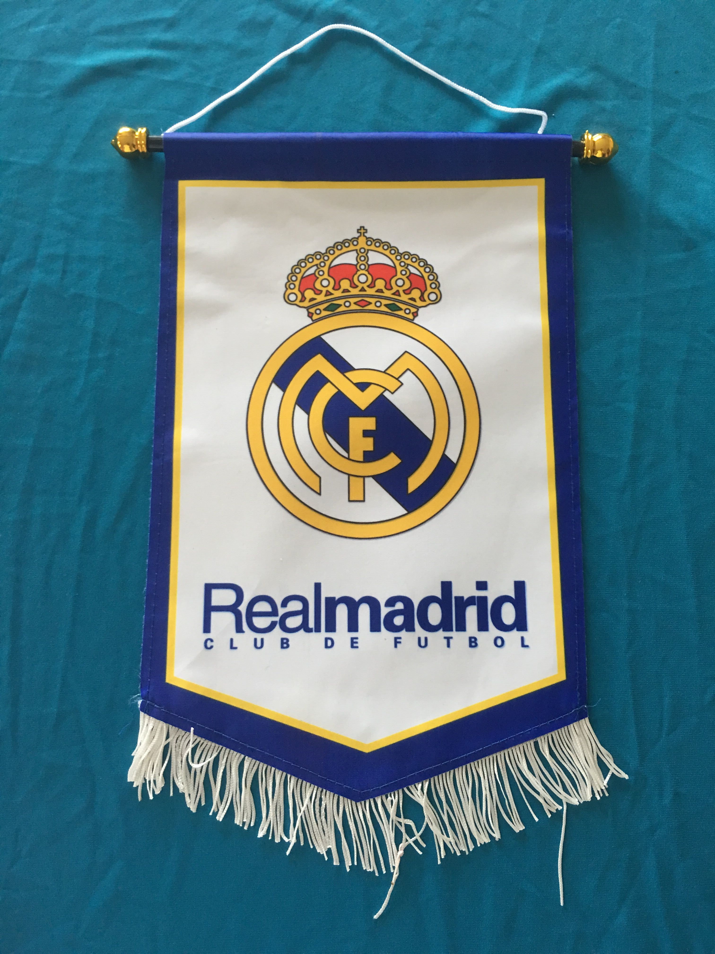 Real Madrid Hang Flag Decor Football Fans Souvenir