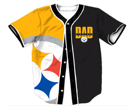 Pittsburgh Steelers Big Logo Print Men's All Stitched Customized Jersey