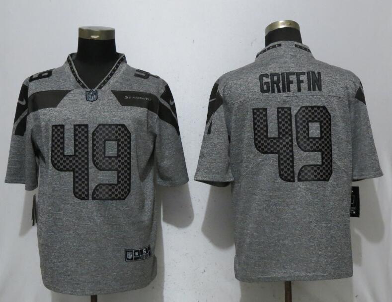 Nike Seahawks 49 Shaquem Griffin Gray Gridiron Gray Vapor Untouchable Limited Jersey