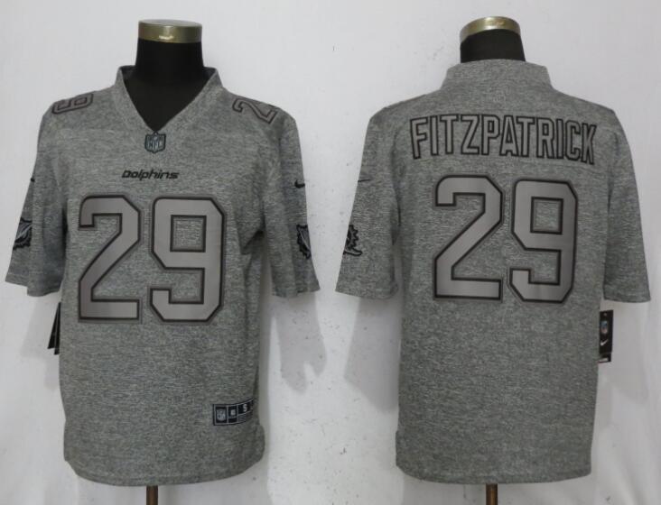 Nike Dolphins 29 Minkah Fitzpatrick Gray Gridiron Gray Vapor Untouchable Limited Jersey