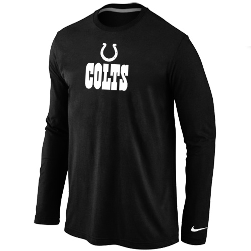 Nike Indianapolis Colts Authentic Logo Long Sleeve T-Shirt Black